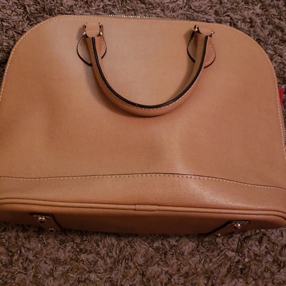 Dooney & Burke Saffiano Satchel Tan - Picture 3 of 7